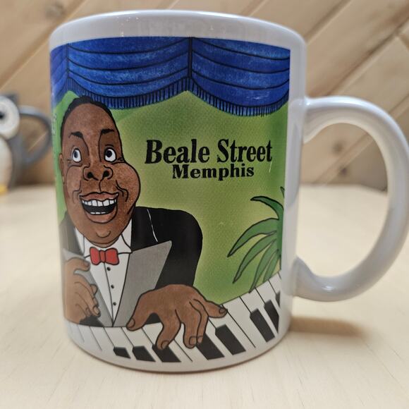 Beale Street Memphis Coffee Mug American Gift Collector Series Jazz Tennessee - Picture 2 of 6